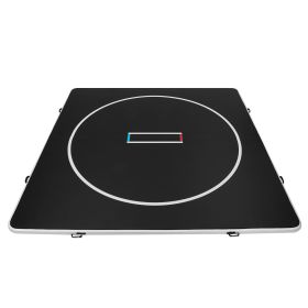 VEVOR 13x13 ft Wrestling Mat Inflatable, Martial Arts Thick Mat for Home Gym Exercise, PVC Foldable Training Mats with Circles and 600W Air Pump