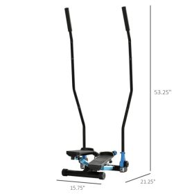 Twist Stepper Machine With Resistance Bands (Option: Blue 450x230x530 mm)