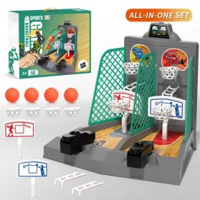 Basketball Shooting Table Game (Option: TwoinOneGray)