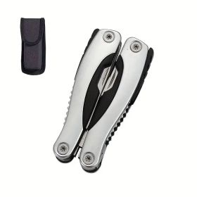 Professional Stainless Steel Pliers Tool Set: Multi-function Knife, Nylon Sheath, Etc. - The Perfect Gift For Camping, Survival, Hiking, Etc.! (Option: Silverycampingoutdoorspecial)