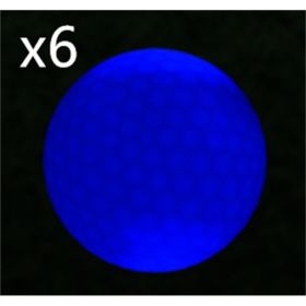 Led Golf Ball Flashing Ball Golf Supplies (Option: 6PCS Blue)